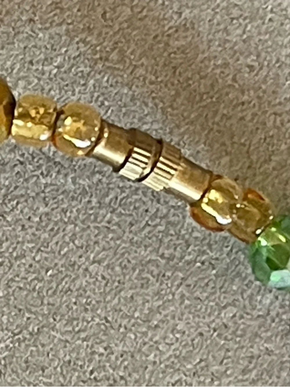 Set of 5 Ankle Bracelets.  Butterfly/Rhinestone theme.